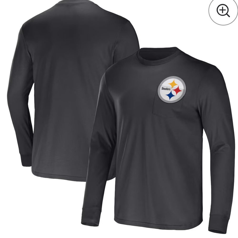 NFL Steelers Black Long Sleeve Shirt
